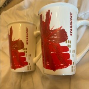 Set of matching Starbucks mugs